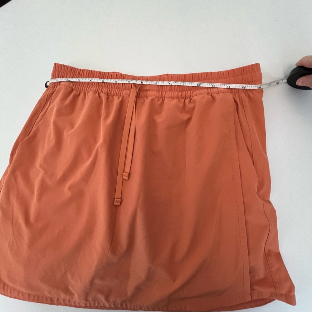 Patagonia Orange Sienna Clay Fleetworth Skort with Elastic Waist Size Large - Picture 4 of 7
